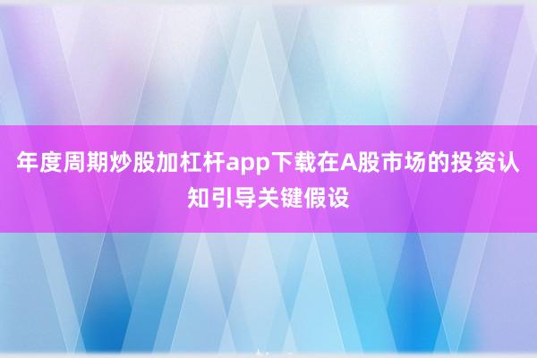 年度周期炒股加杠杆app下载在A股市场的投资认知引导关键假设