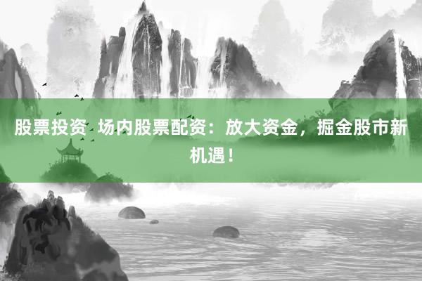 股票投资  场内股票配资：放大资金，掘金股市新机遇！